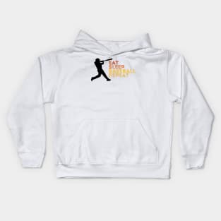 Eat Sleep Baseball Repeat Kids Hoodie